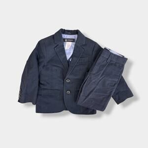 Crewcuts Boys Thompson Suit Jacket and Pants Navy Blue 2T